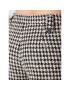 ROTATE Bavlnené nohavice Sparkly Houndstooth RT1901 Biela Relaxed Fit - Pepit.sk