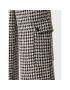 ROTATE Bavlnené nohavice Sparkly Houndstooth RT1901 Biela Relaxed Fit - Pepit.sk