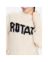 ROTATE Sveter Knit Puff Sleeve RT2287 Écru Regular Fit - Pepit.sk