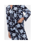 Seidensticker Pyžamo Classic Pajama Set Flowers Tmavomodrá Straight Fit - Pepit.sk