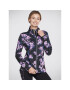 Skechers Bunda anorak Skechcloud Winter Bloom Jacket JA3 Čierna Regular Fit - Pepit.sk