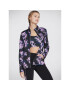 Skechers Bunda anorak Skechcloud Winter Bloom Jacket JA3 Čierna Regular Fit - Pepit.sk