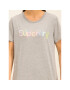 Superdry Tričko Classic Rainbow Emb Entry Tee W1000057A Sivá Classic Fit - Pepit.sk