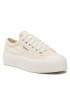 Superga Plátenky 2631 Stripe Platform S5111SW Béžová - Pepit.sk