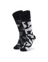 Todo Socks Ponožky Vysoké Unisex Wow Cow Čierna - Pepit.sk