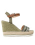 Tom Tailor Espadrilky 3290207 Zelená - Pepit.sk