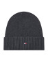 Tommy Hilfiger Čiapka Essential Flag Beanie AM0AM10337 Sivá - Pepit.sk