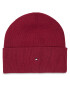 Tommy Hilfiger Čiapka Essential Flag Beanie AW0AW15309 Červená - Pepit.sk