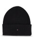 Tommy Hilfiger Čiapka Essential Flag Beanie AW0AW15309 Čierna - Pepit.sk