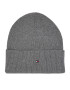 Tommy Hilfiger Čiapka Essential Flag Beanie AW0AW15309 Sivá - Pepit.sk