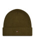 Tommy Hilfiger Čiapka Pima Cotton Beanie AM0AM06573 Zelená - Pepit.sk