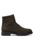 Tommy Hilfiger Čižmy Elevated Rounded Suede Lace Boot FM0FM04185 Zelená - Pepit.sk