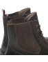 Tommy Hilfiger Členková obuv s elastickým prvkom Hilfiger Lth Lace Up Chel Boot FM0FM04204 Hnedá - Pepit.sk