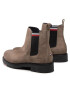 Tommy Hilfiger Členková obuv s elastickým prvkom Rwb Hilfiger Suede Chelsea FM0FM04202 Hnedá - Pepit.sk