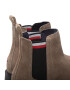 Tommy Hilfiger Členková obuv s elastickým prvkom Rwb Hilfiger Suede Chelsea FM0FM04202 Hnedá - Pepit.sk