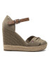 Tommy Hilfiger Espadrilky Basic Open Toe High Wedge FW0FW04784 Zelená - Pepit.sk