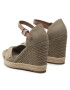 Tommy Hilfiger Espadrilky Basic Open Toe High Wedge FW0FW04784 Zelená - Pepit.sk