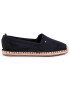 Tommy Hilfiger Espadrilky Basic Tommy Flat Espadrille FW0FW04827 Čierna - Pepit.sk