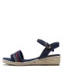 Tommy Hilfiger Espadrilky Rope Wedge Sandal T3A7-32777-0048 S Tmavomodrá - Pepit.sk