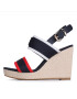 Tommy Hilfiger Espadrilky Rwb Feminne Wedge FW0FW07180 Tmavomodrá - Pepit.sk