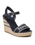 Tommy Hilfiger Espadrilky Seasonal Webbing Wedge FW0FW07088 Tmavomodrá - Pepit.sk