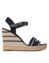 Tommy Hilfiger Espadrilky Seasonal Webbing Wedge FW0FW07088 Tmavomodrá - Pepit.sk