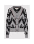 Tommy Hilfiger Kardigán ICONS Fair Isle WW0WW31440 Sivá Oversize - Pepit.sk