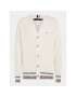 Tommy Hilfiger Kardigán Shadow MW0MW33084 Écru Relaxed Fit - Pepit.sk