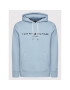 Tommy Hilfiger Mikina Logo MW0MW11599 Modrá Regular Fit - Pepit.sk