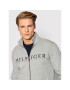 Tommy Hilfiger Mikina Logo Zip Through MW0MW22147 Sivá Regular Fit - Pepit.sk