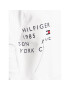 Tommy Hilfiger Mikina Off Placement Text MW0MW29303 Biela Regular Fit - Pepit.sk