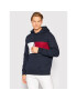 Tommy Hilfiger Mikina Structure Flag MW0MW28528 Tmavomodrá Regular Fit - Pepit.sk