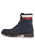 Tommy Hilfiger Outdoorová obuv Corporate Hilfiger Nubuck Boot FM0FM04801 Modrá - Pepit.sk