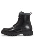 Tommy Hilfiger Outdoorová obuv Premium Casual Chunky Lth Boot FM0FM04756 Čierna - Pepit.sk