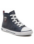 Tommy Hilfiger Plátenky High Top Lace Up Sneaker T3X9-32452-1355 S Tmavomodrá - Pepit.sk