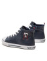 Tommy Hilfiger Plátenky High Top Lace Up Sneaker T3X9-32452-1355 S Tmavomodrá - Pepit.sk