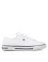 Tommy Hilfiger Plátenky Low Cut Lace-Up Sneaker T3X4-32207-0890 S Biela - Pepit.sk