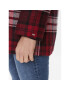 Tommy Hilfiger Prechodný kabát Tartan WW0WW40256 Červená Regular Fit - Pepit.sk