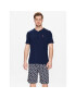 Tommy Hilfiger Pyžamo Print UM0UM02810 Tmavomodrá Regular Fit - Pepit.sk