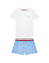 Tommy Hilfiger Pyžamo Set Woven Emroidery UB0UB00386 Biela - Pepit.sk