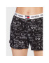 Tommy Hilfiger Pyžamové šortky Woven UW0UW02986 Čierna Regular Fit - Pepit.sk