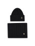 Tommy Hilfiger Set čiapka a šál Th Timeless Beanie + Scarf AW0AW15367BDS Čierna - Pepit.sk