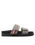 Tommy Hilfiger Šľapky Cleated Strappy Hilfiger Sandal FM0FM04147 Sivá - Pepit.sk