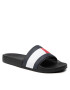 Tommy Hilfiger Šľapky Rubber Th Flag Pool Slide FM0FM04263 Čierna - Pepit.sk