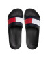 Tommy Hilfiger Šľapky Rubber Th Flag Pool Slide FM0FM04263 Čierna - Pepit.sk