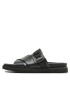 Tommy Hilfiger Šľapky Th Cleated Leather Sandal FM0FM04458 Čierna - Pepit.sk