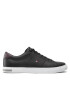 Tommy Hilfiger Sneakersy Essential Leather Detail Vulc FM0FM04047 Čierna - Pepit.sk