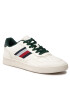 Tommy Hilfiger Sneakersy Retro Court Cupsole Stripes Lea FM0FM04316 Biela - Pepit.sk