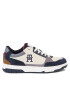 Tommy Hilfiger Sneakersy Th Basket Better Suede Mix FM0FM04822 Modrá - Pepit.sk