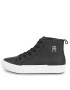 Tommy Hilfiger Sneakersy Vulc Th Leather Sneaker Hi FW0FW07550 Čierna - Pepit.sk